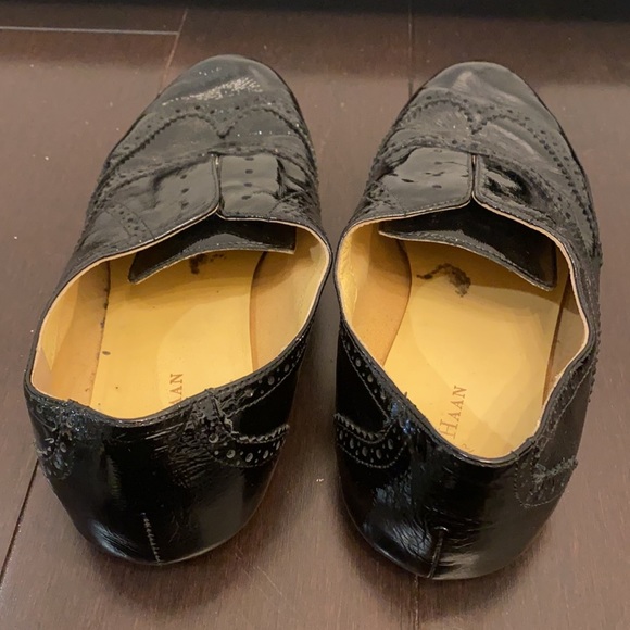 Cole Haan Black Patent Leather Loafers Size 6.5 - Picture 5 of 7